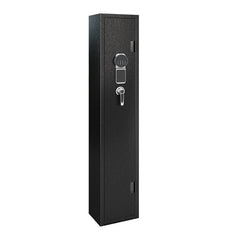 KaerWorld Gun Safes with 180-Degree Full Access Door and Removable Shelf for 2 Home Rifles and Pistols Digital Quick Access Electronic Firearm Safe with Pistol Rack and Ammunition Storage Shelves