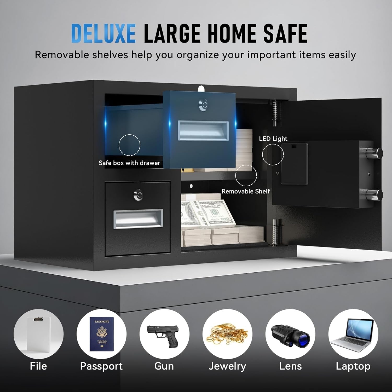 1.85 cuft Waterproof Safe Deposit Box 35 - KaerWorld