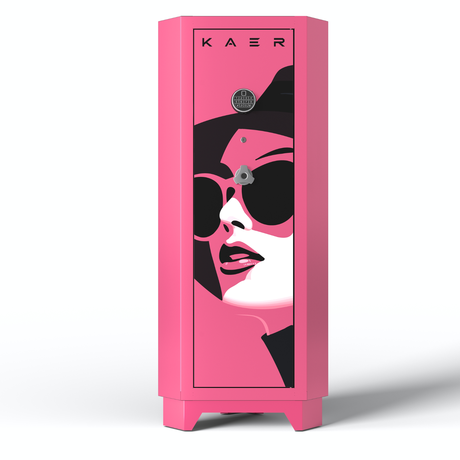 KAER Pink Corner Gun Safe for 6–8 Rifles & 4 Handguns