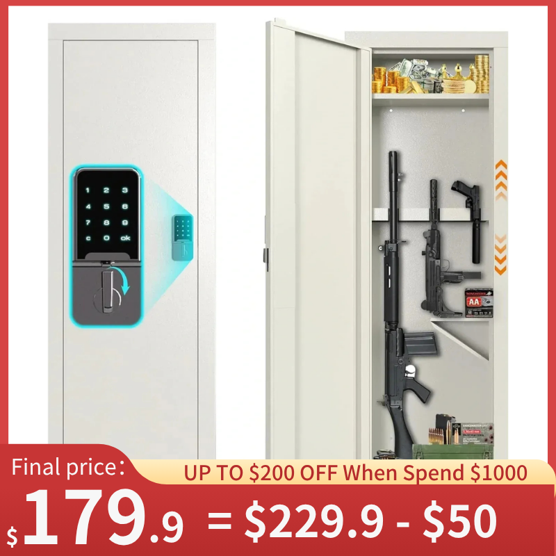 Kaer 53" In Wall Gun Safe White