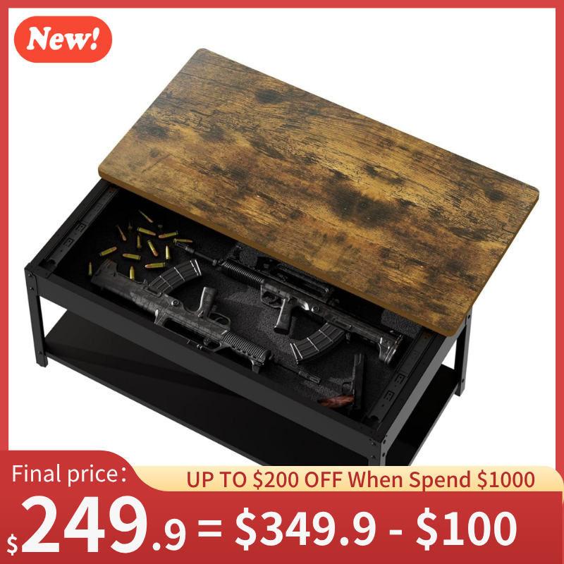 Modern Coffee Table Gun Safe (2 Pattern)