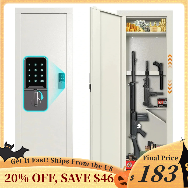 Kaer 53" In Wall Gun Safe White