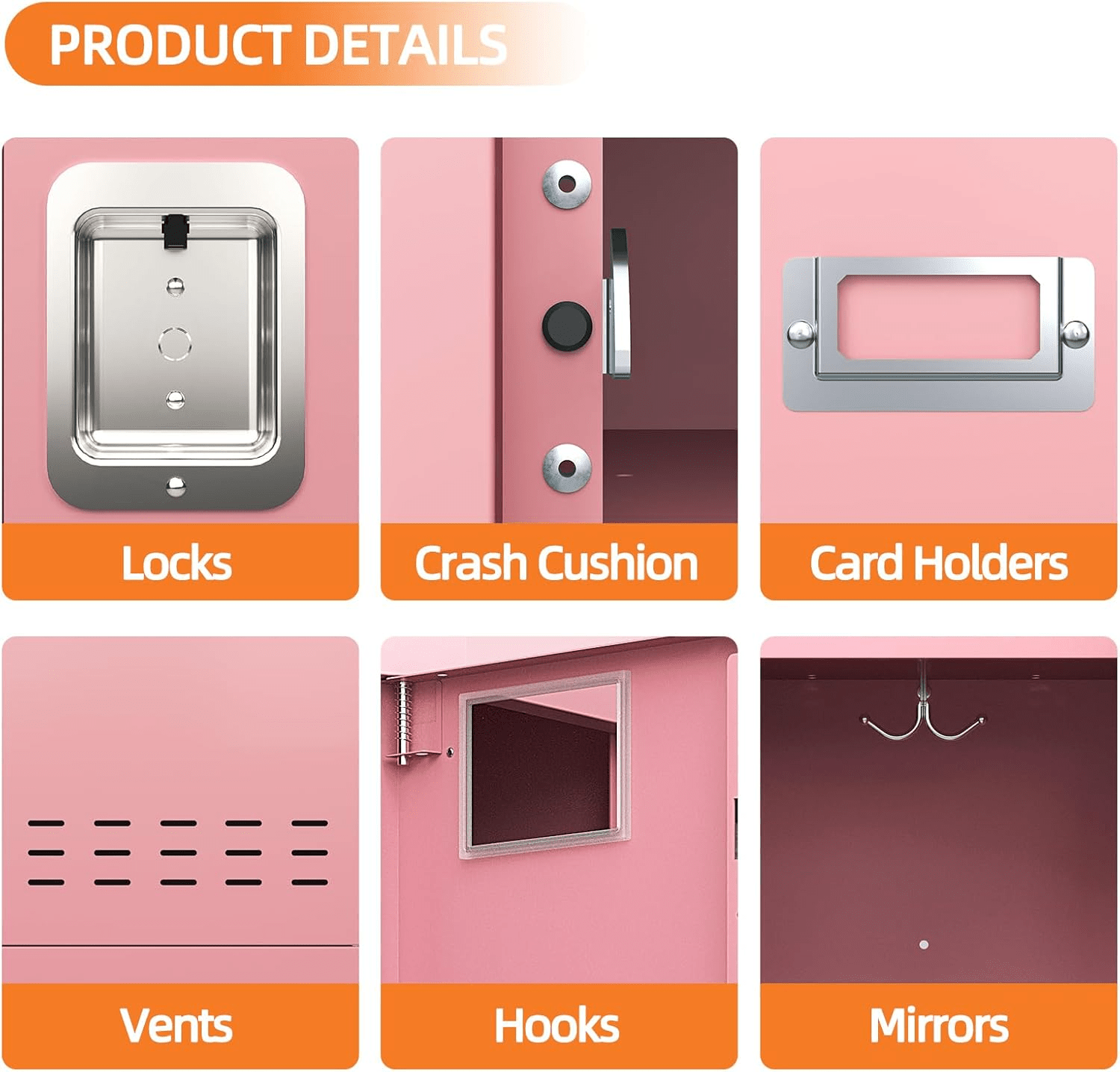 54"H Metal Locker with Card Slot - KAER - KaerWorld