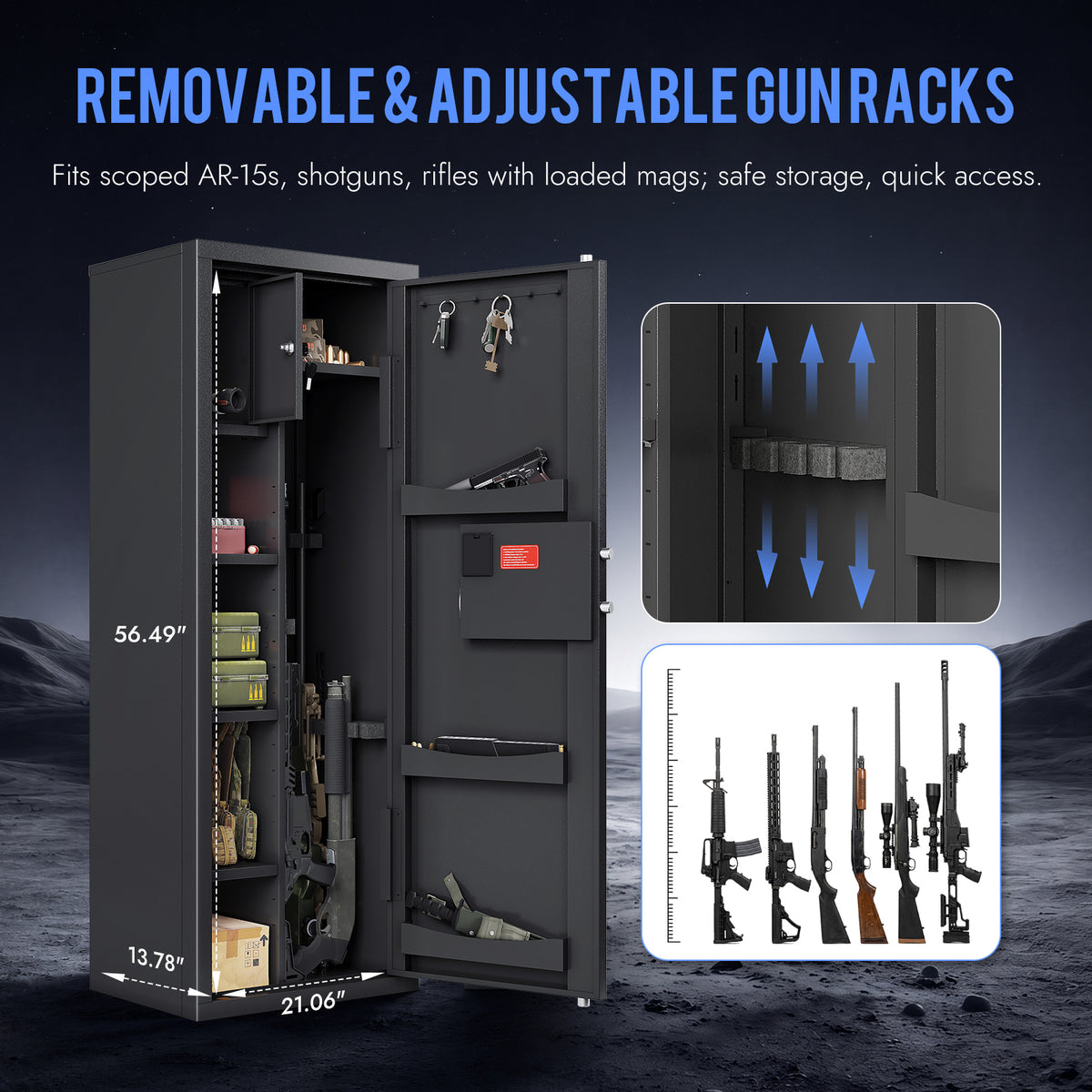 KAER 8-12 Multi-function Gun Safe And Cabinet 1450