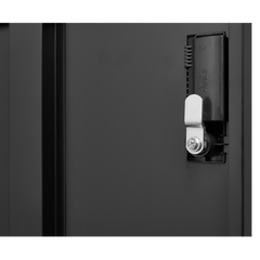 6-Door Employee Storage Locker, Metal Lockers for Office, Gym, School, and Homewith Card Slot (Black)