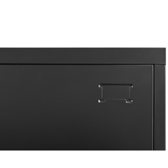 6-Door Employee Storage Locker, Metal Lockers for Office, Gym, School, and Homewith Card Slot (Black)