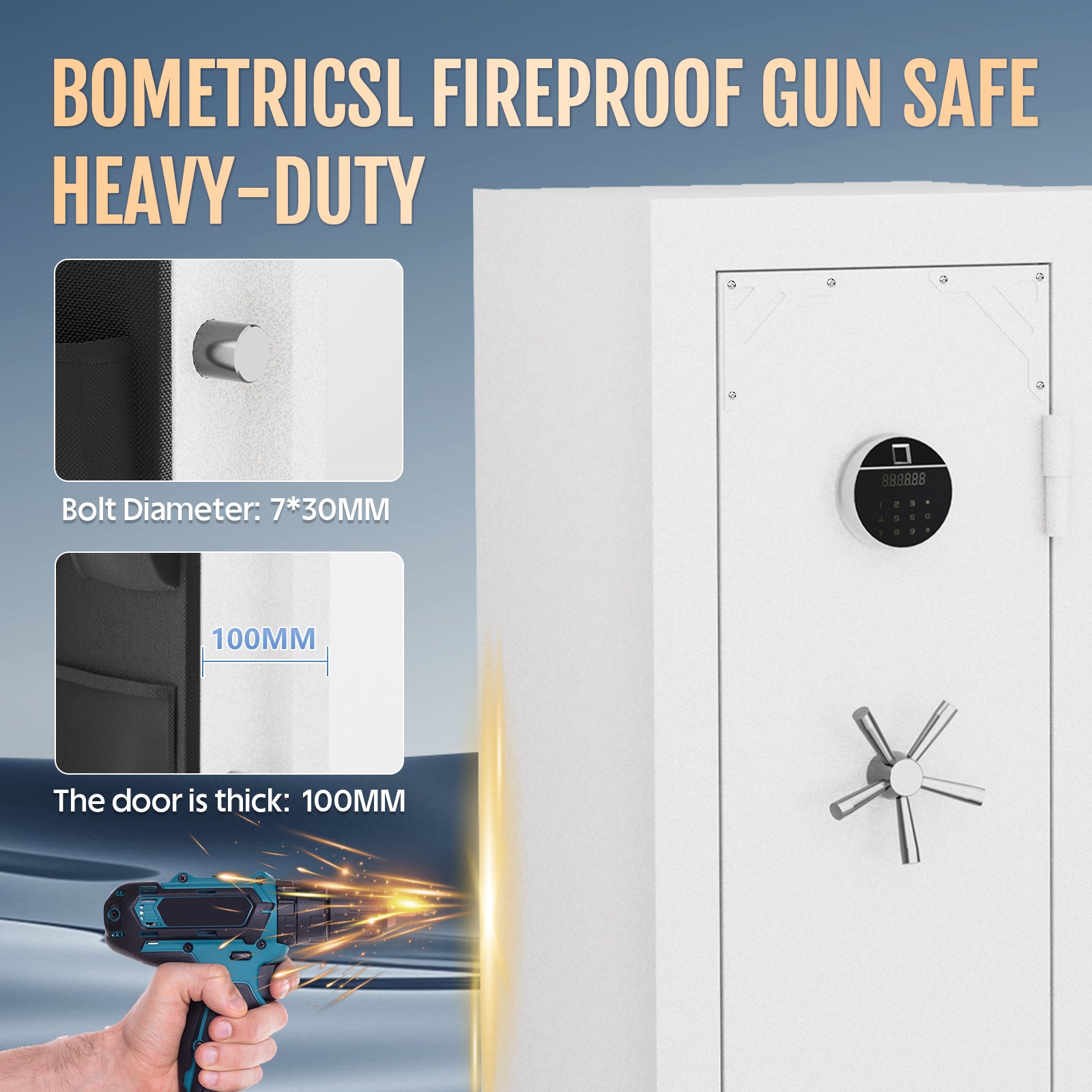 KAER 18-20 Gun Fireproof Gun Safe Fingerprint