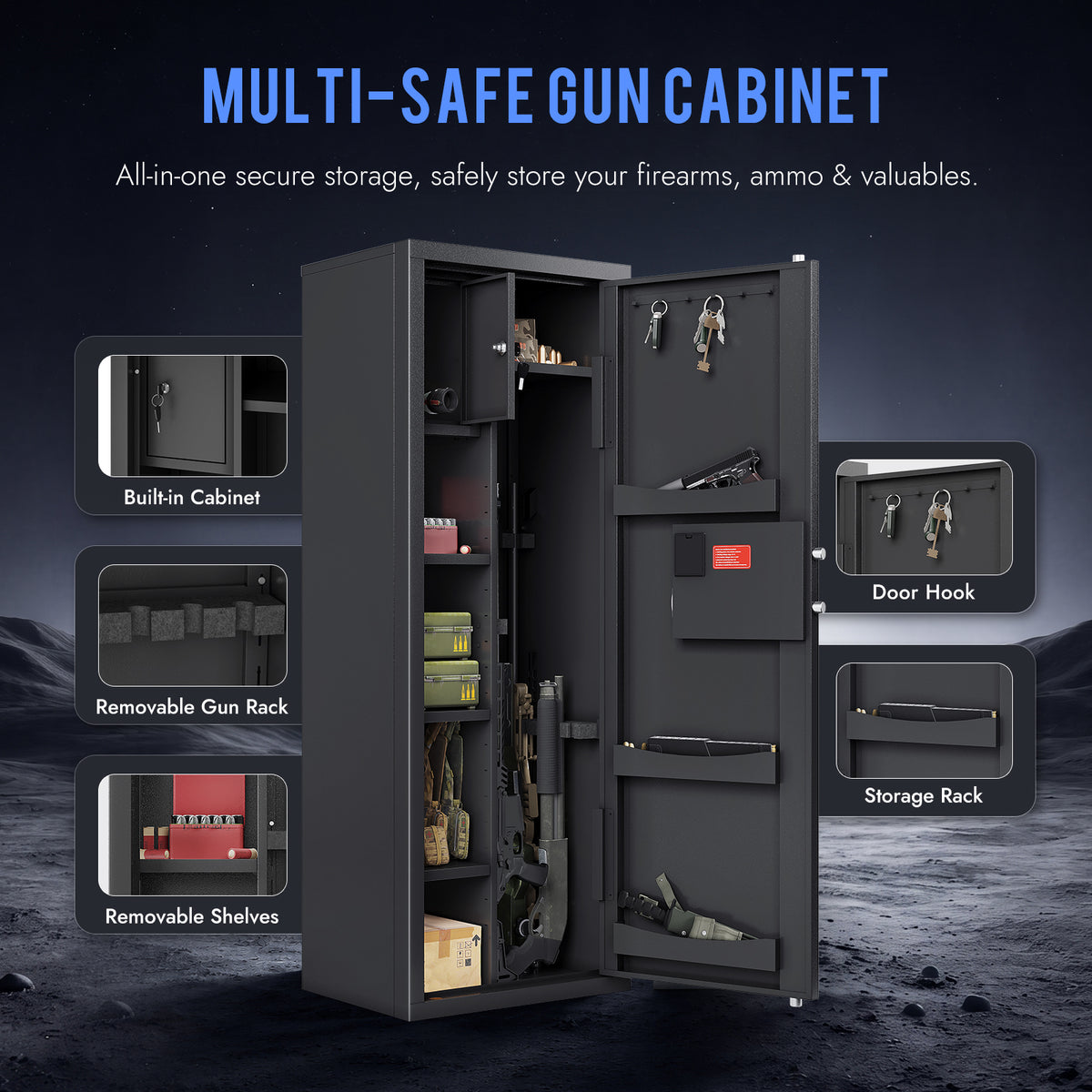 KAER 8-12 Multi-function Gun Safe And Cabinet 1450