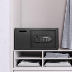 Safe, Biometric Electronic Lock, Digital Security With Drop Safe, 1.7 Cubic Feet Home Box, Secure Cash, Jewelry, Gun, Id Documents (14 * 19.5 * 12 inch)