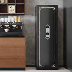 KAER 10-14 Gun Safe, Gun Safe for Rifles and Pistols, Biometric Gun Safe, Fingerprint Gun Safes Large Rifle Safe, Gun Cabinet with Adjustable Shelves and Locking Built-in Cabinet