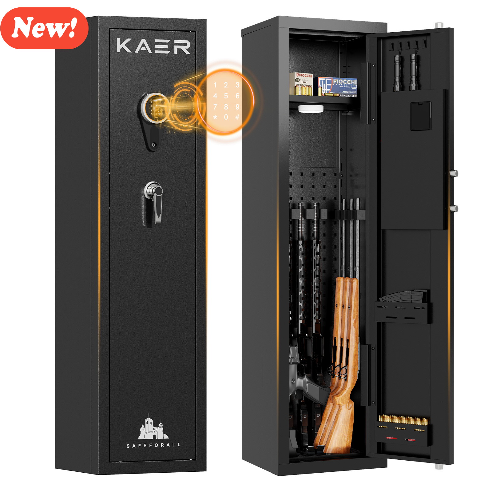 Kaer 3-5 Rifle Gun Safe and Cabinet