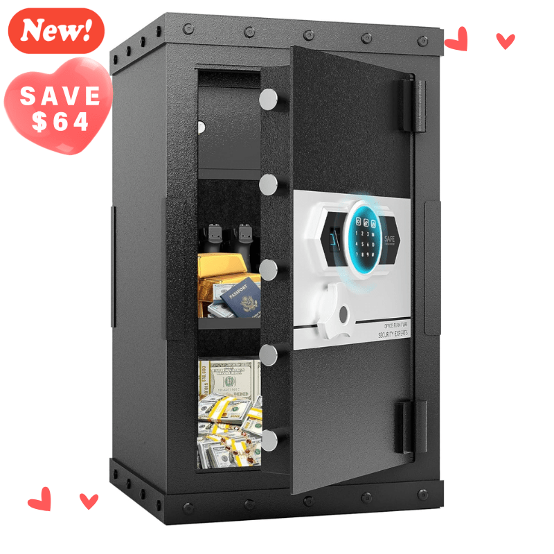 Heavy - Duty Pistol Jewelry Safe Box Fingerprint - KaerWorld