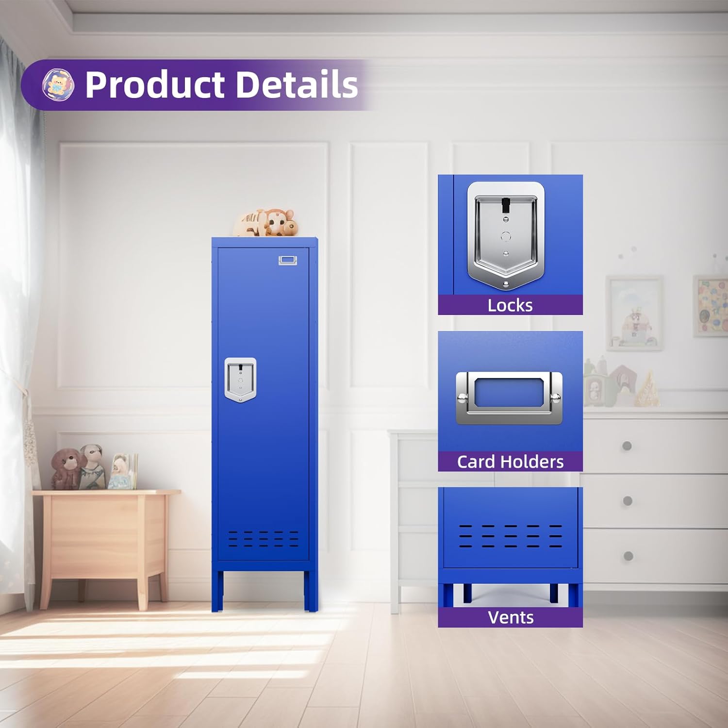 Kaer 1 - 5 Door Metal Locker - KaerWorld