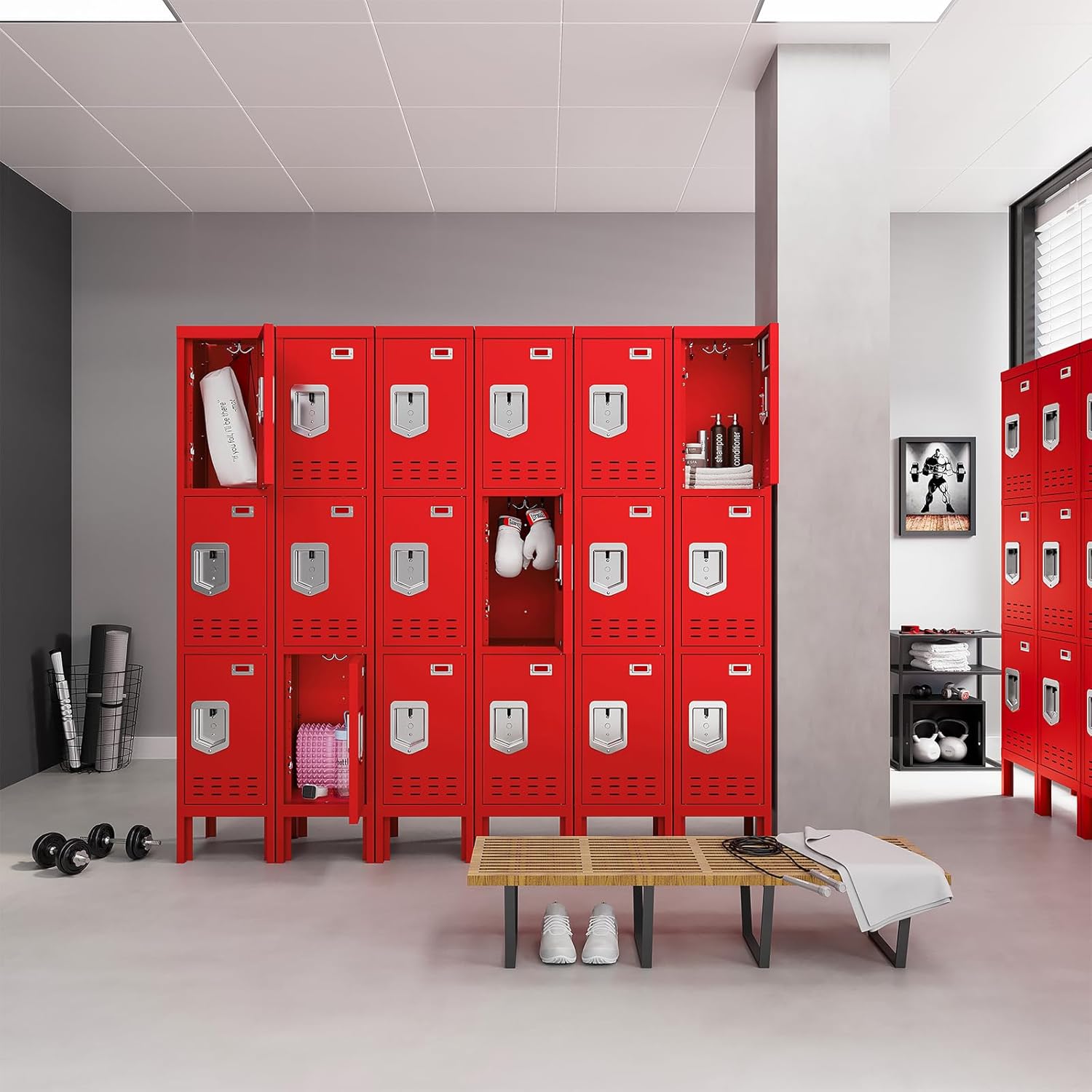 Kaer 1 - 5 Door Metal Locker - KaerWorld