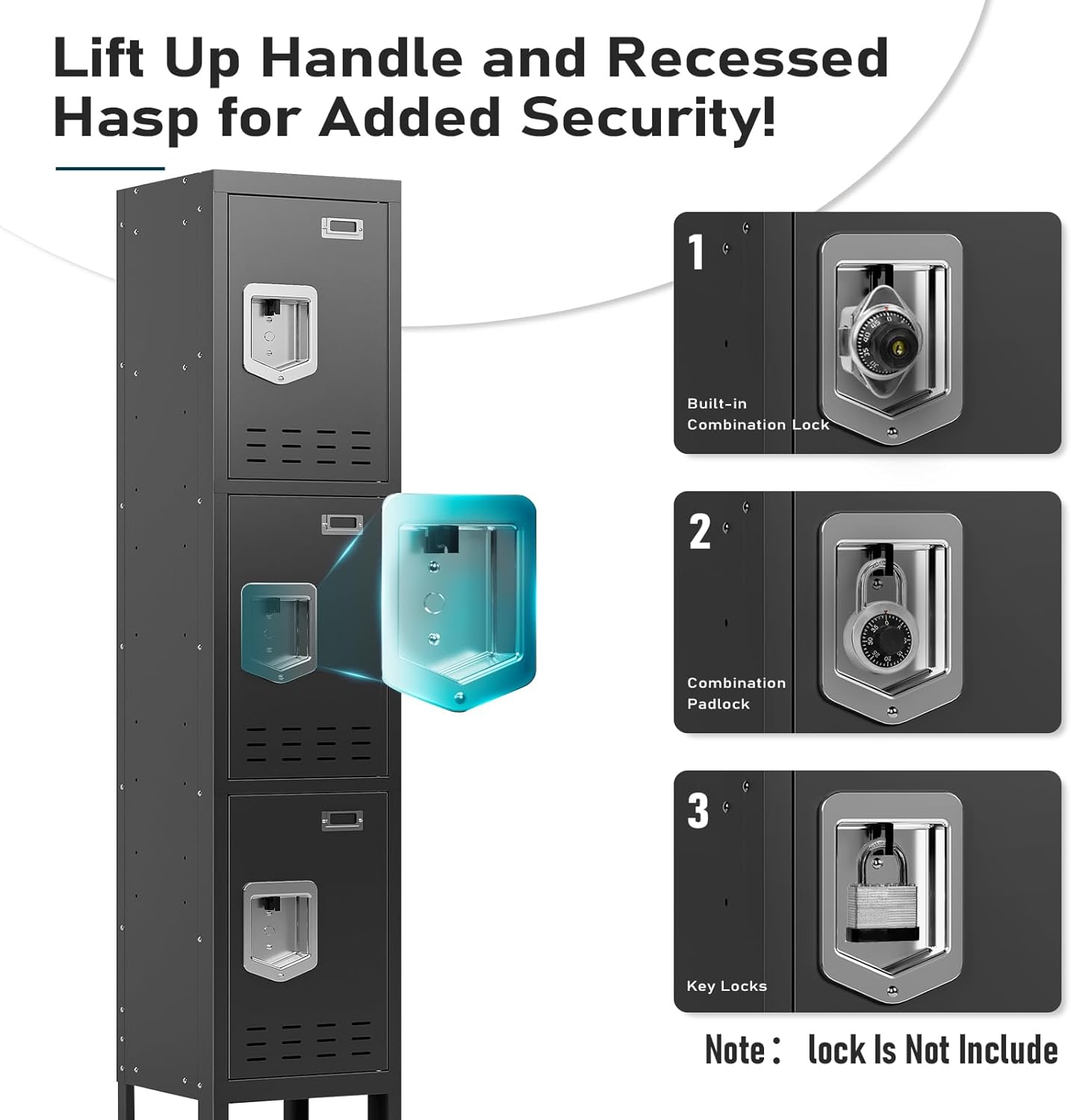 Kaer 1 - 5 Door Metal Locker - KaerWorld