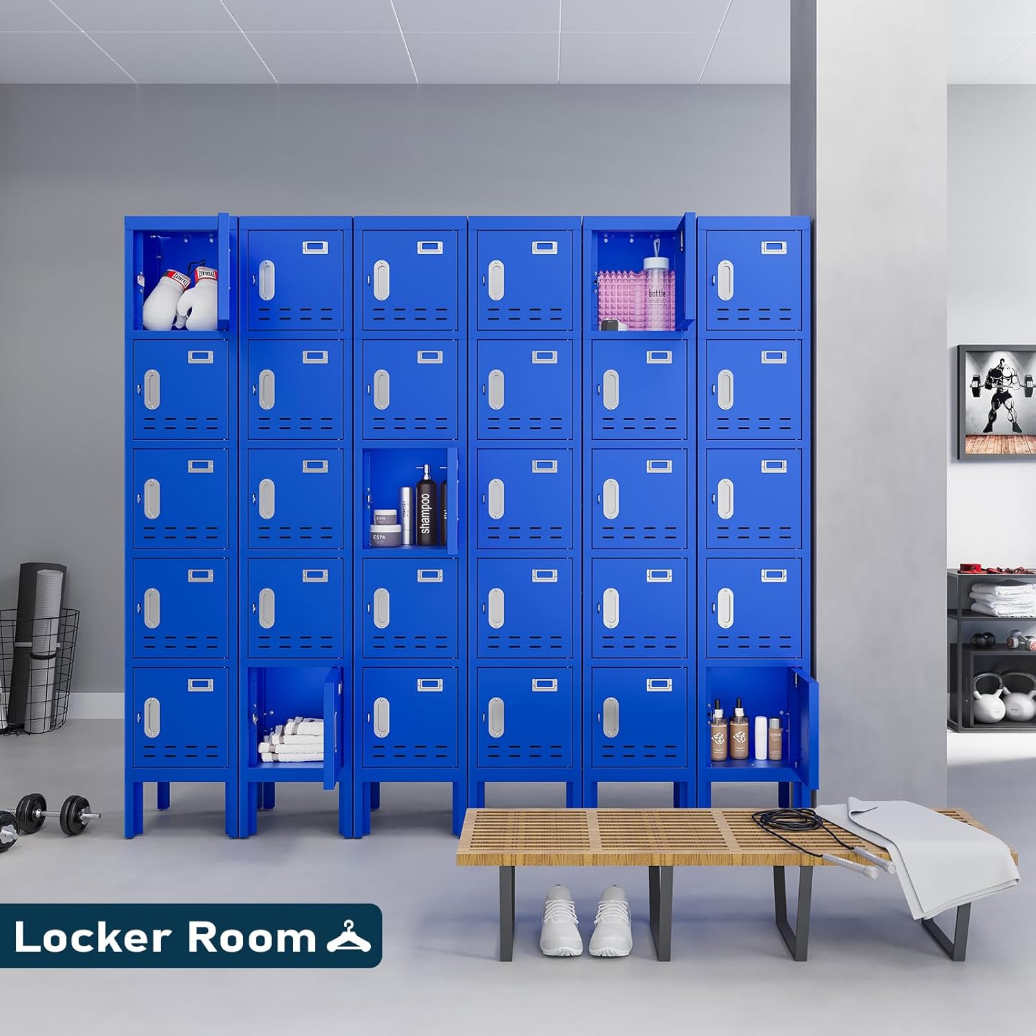 Kaer 1 - 5 Door Metal Locker - KaerWorld