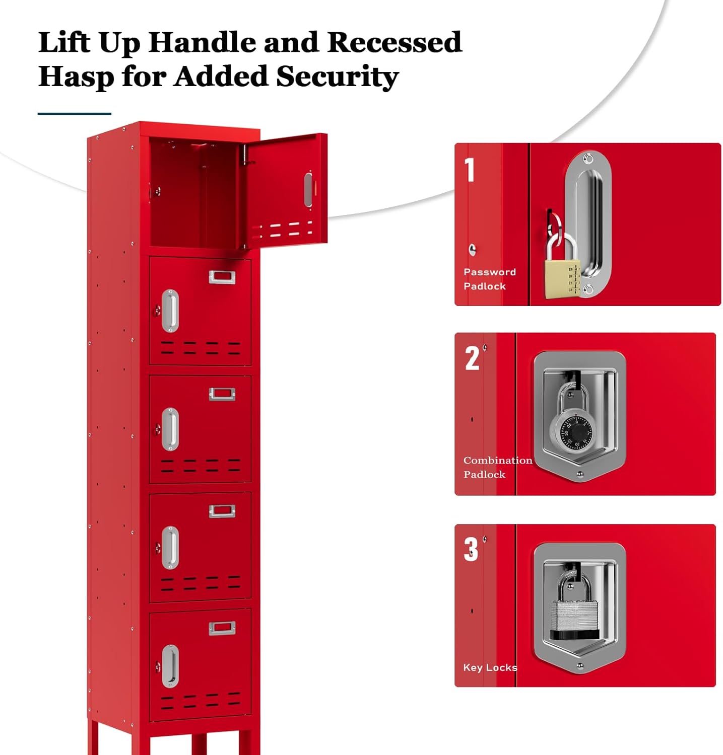 Kaer 1 - 5 Door Metal Locker - KaerWorld