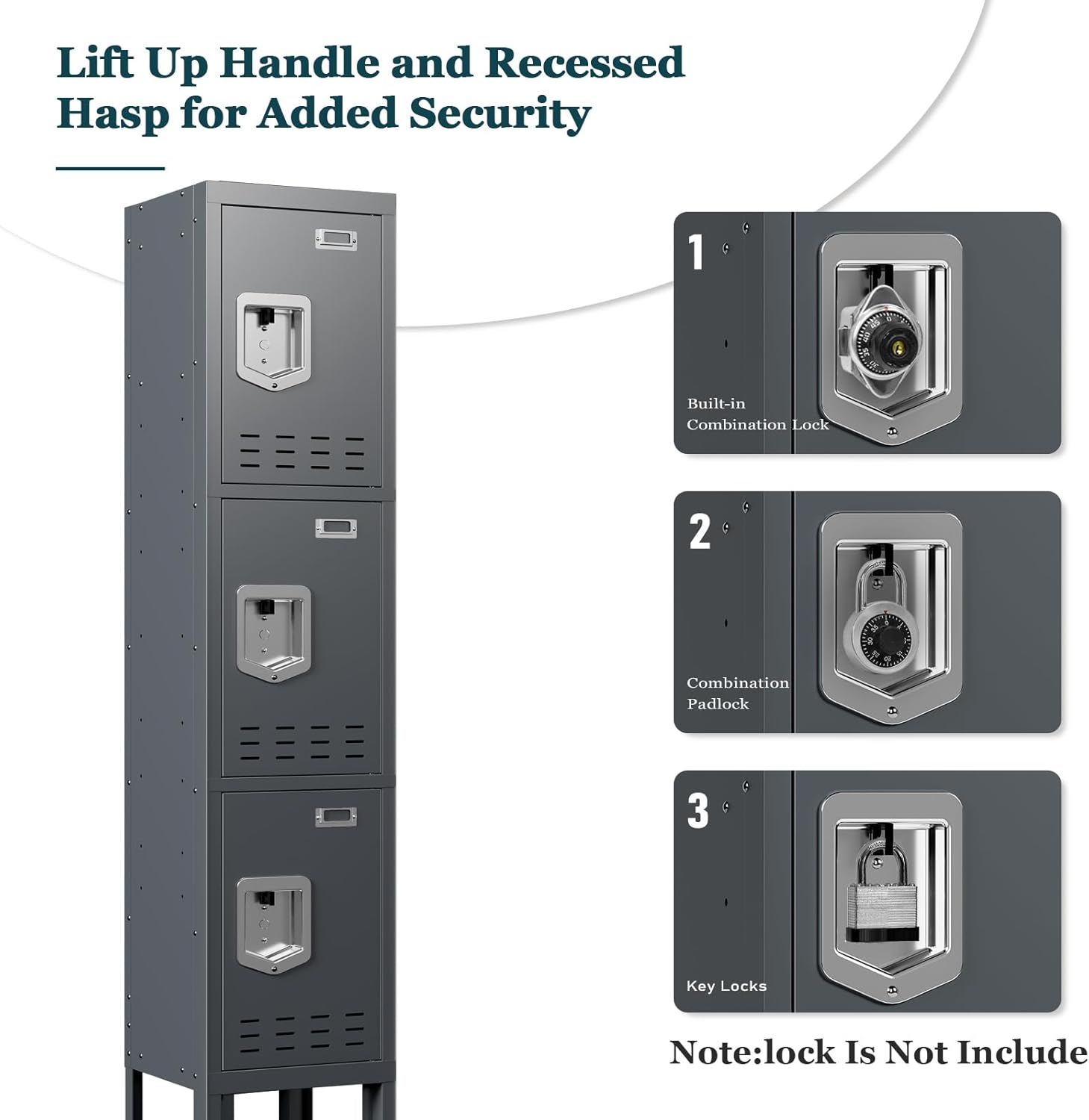 Kaer 1 - 5 Door Metal Locker - KaerWorld