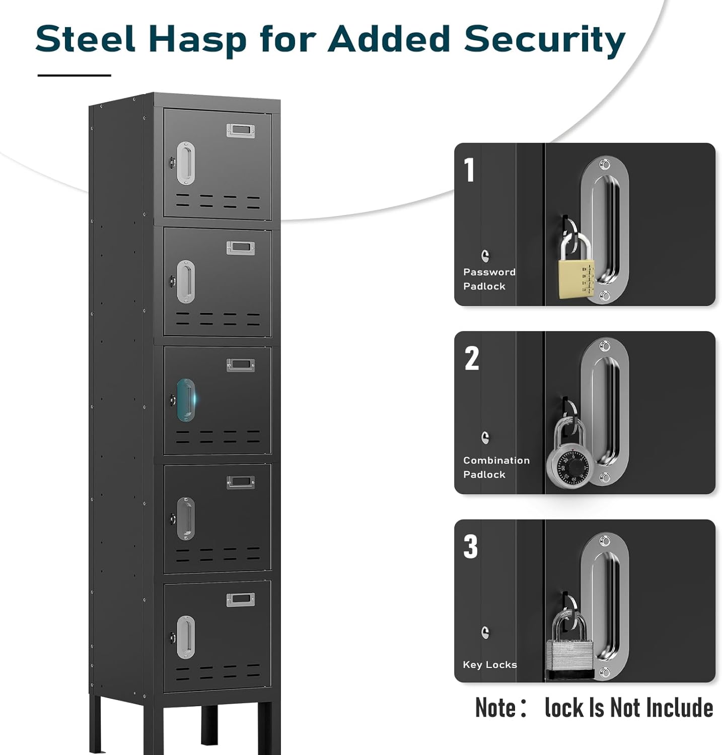 Kaer 1 - 5 Door Metal Locker - KaerWorld
