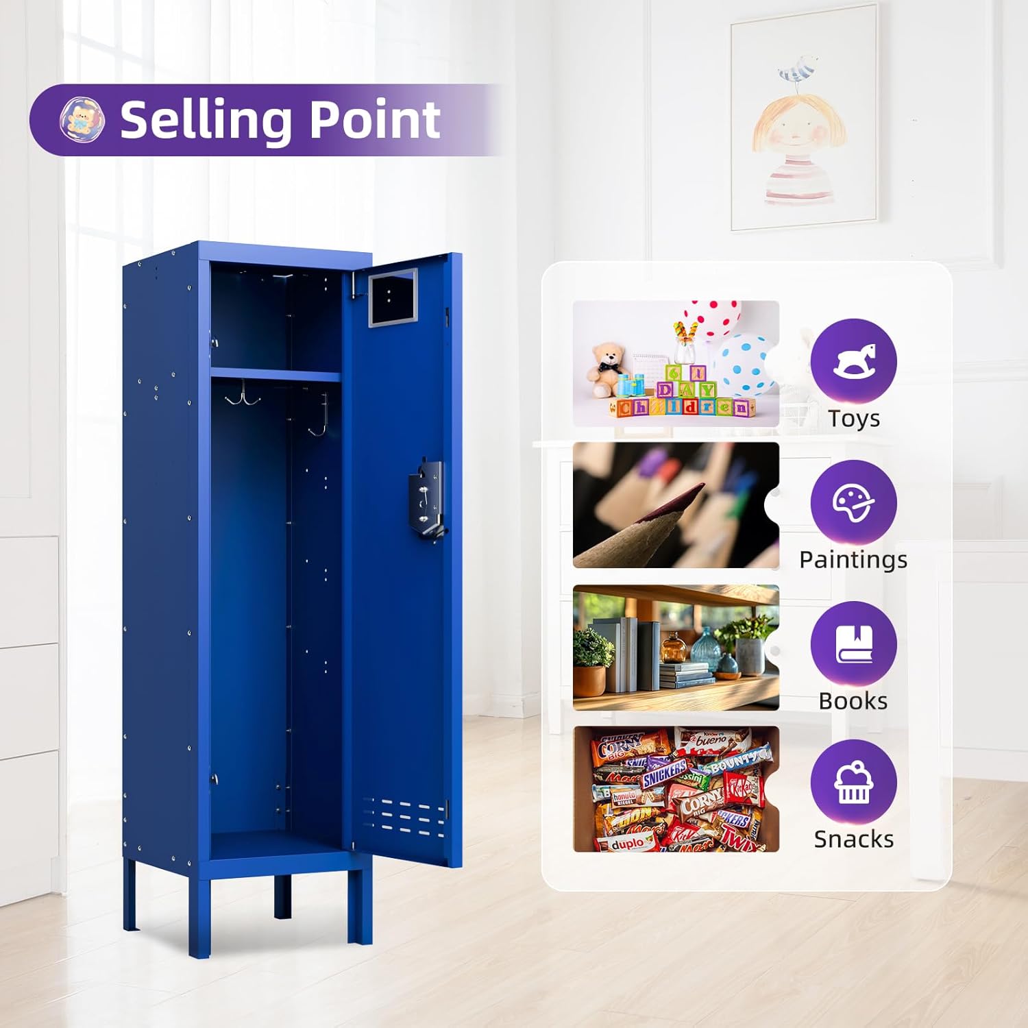 Kaer 1 - 5 Door Metal Locker - KaerWorld