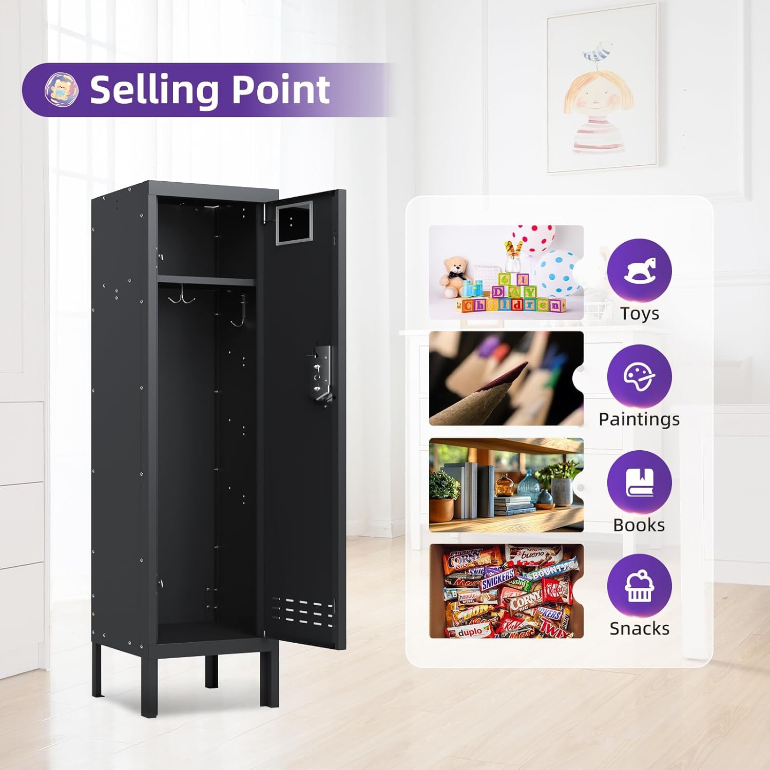 Kaer 1 - 5 Door Metal Locker - KaerWorld