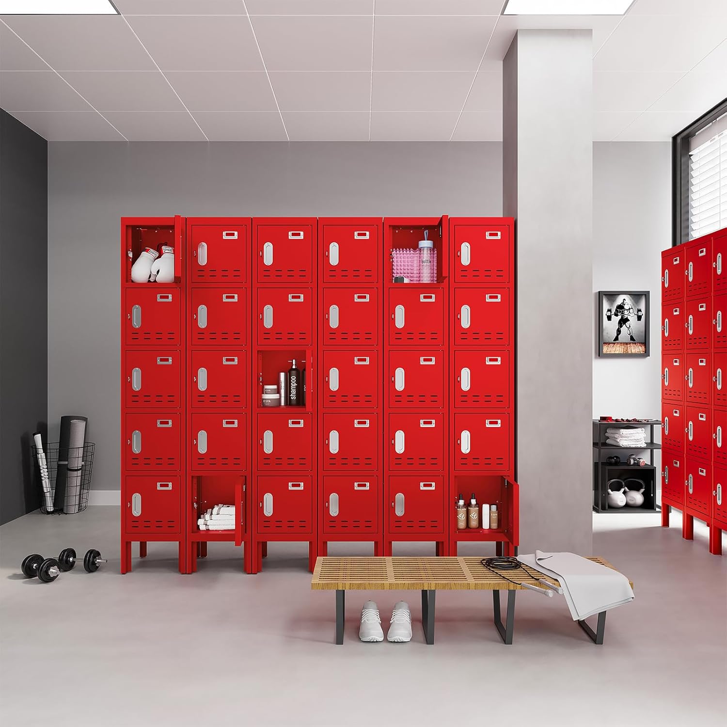 Kaer 1 - 5 Door Metal Locker - KaerWorld