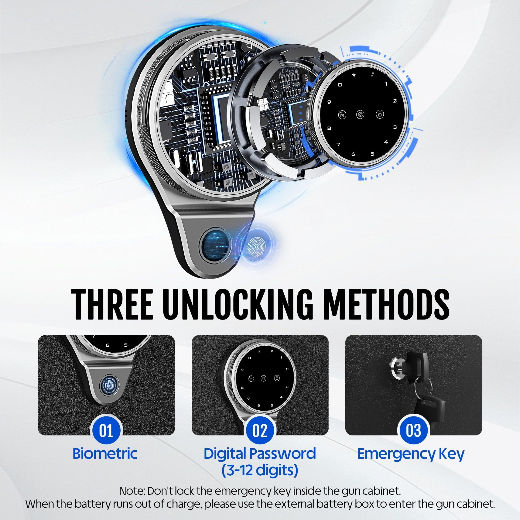 Kaer 10 - 12 Gun Safe 1400MD Rivet Design - 2 - KaerWorld