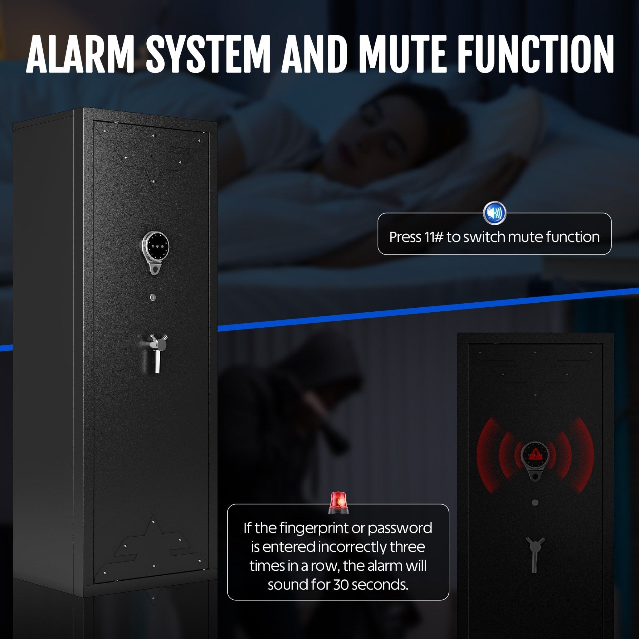 Kaer 10 - 12 Gun Safe 1400MD Rivet Design - 2 - KaerWorld