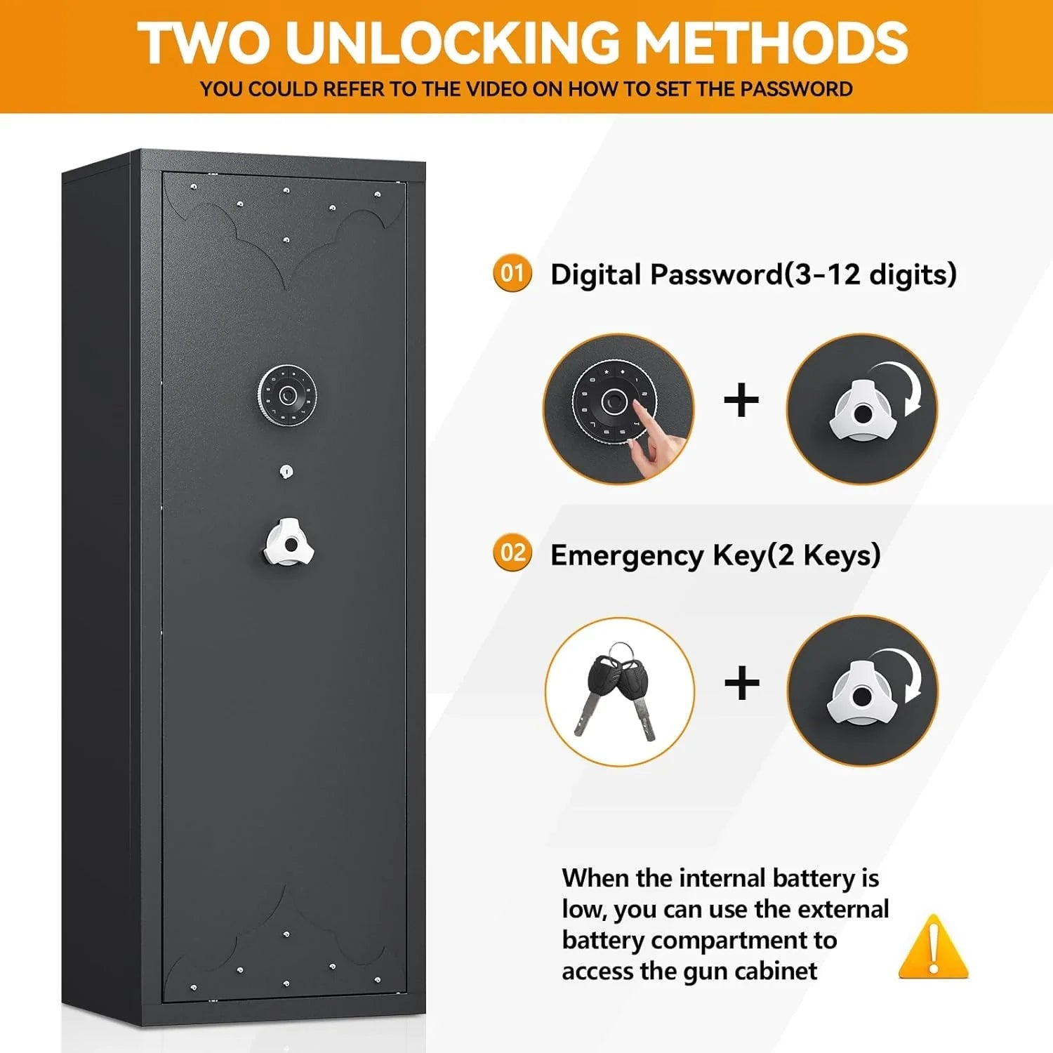 Kaer 10 - 12 Gun Safe 1400MD Rivet Design - KaerWorld