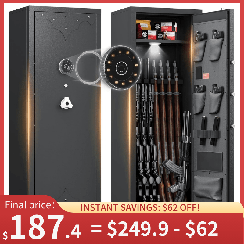 Kaer 10 - 12 Gun Safe 1400MD Rivet Design - KaerWorld