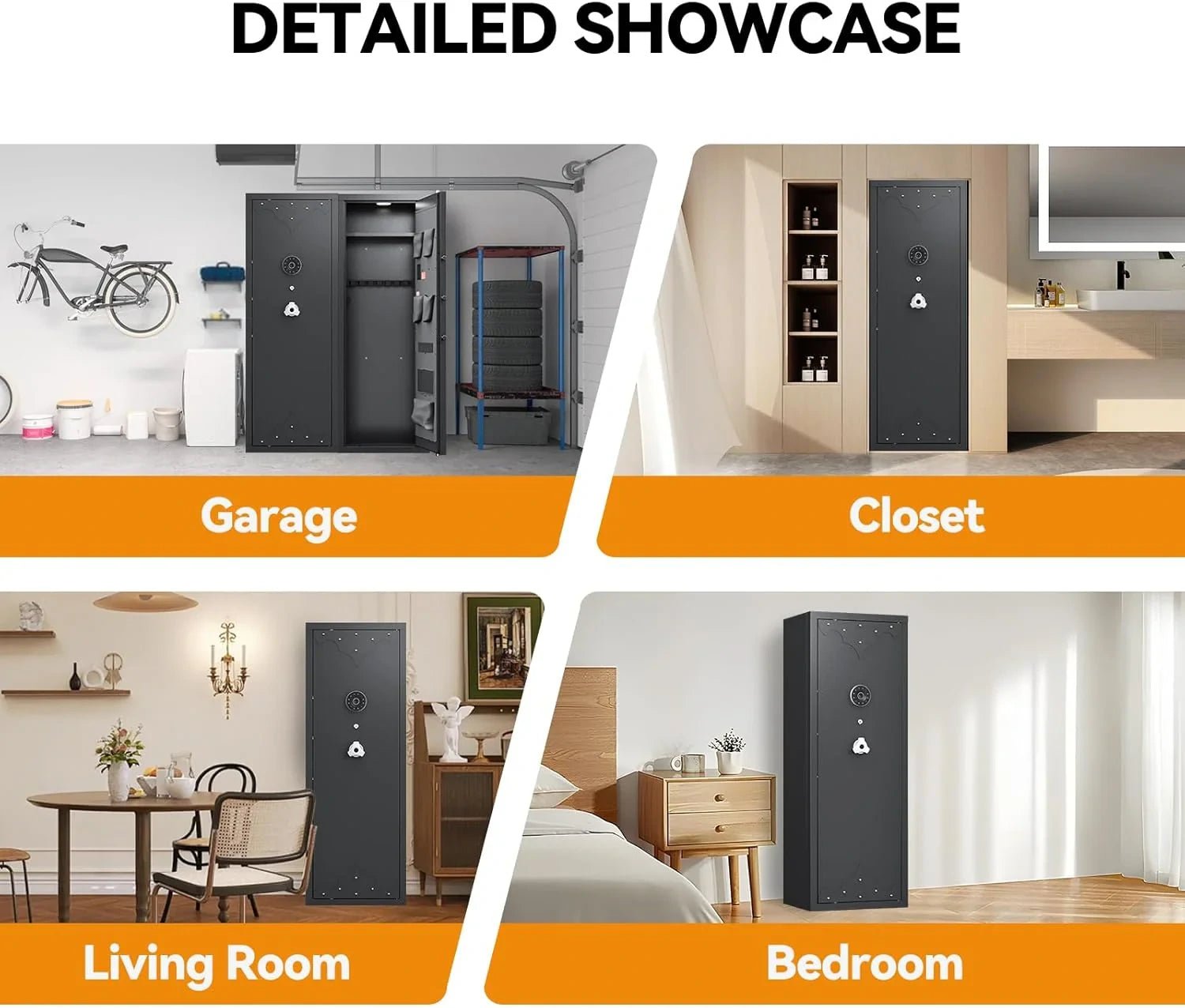 Kaer 10 - 12 Gun Safe 1400MD Rivet Design - KaerWorld