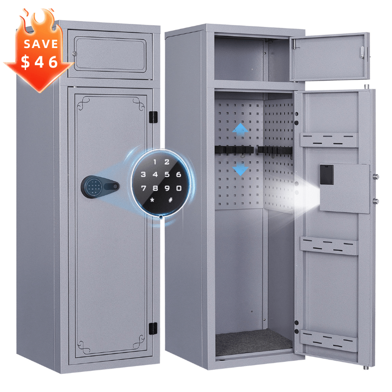Kaer 10 - 12 Gun Safe 1447 Grey/BLACK - KaerWorld