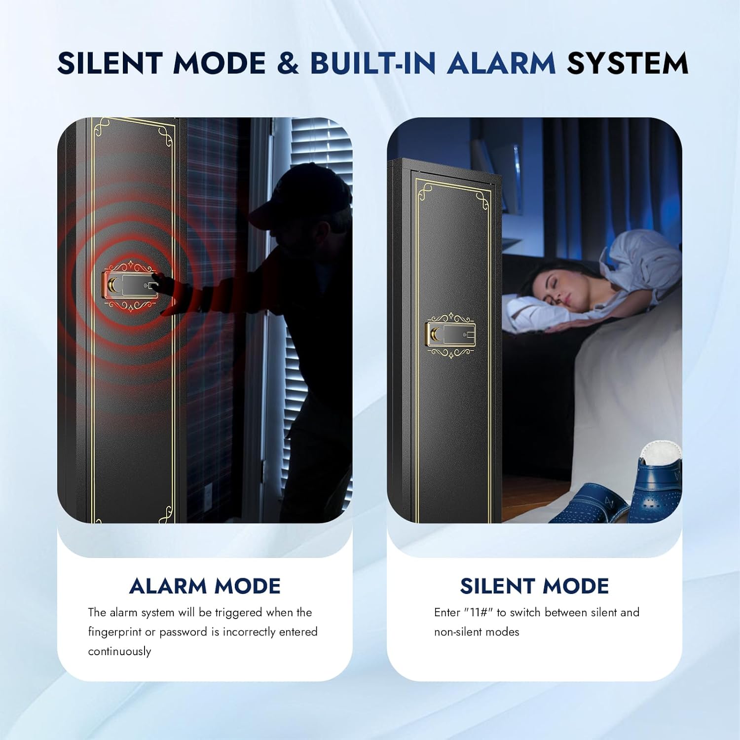 Kaer 10 - 12 Gun Safe Fingerprint 1380CZ - KaerWorld