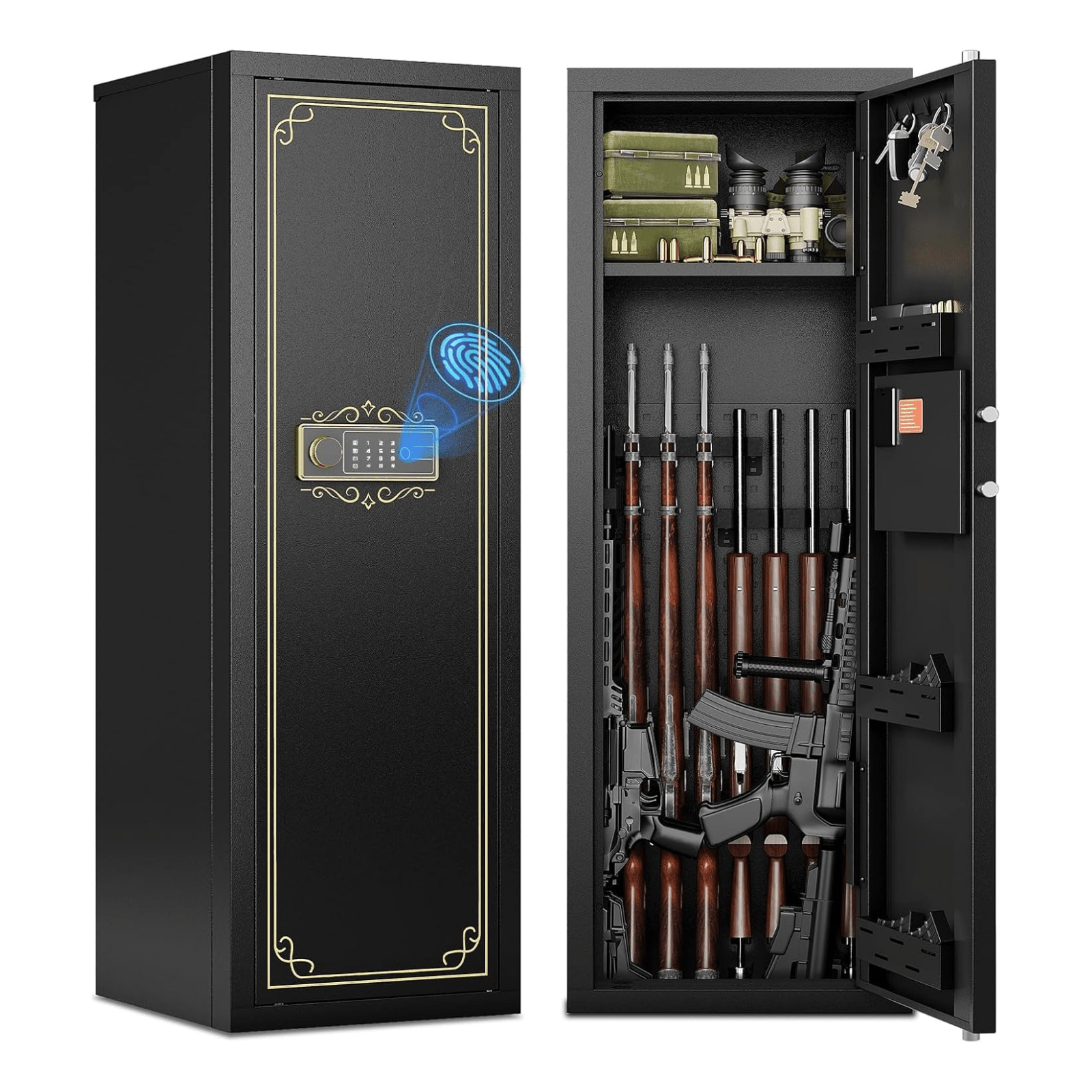 Kaer 10 - 12 Gun Safe Fingerprint 1380CZ - KaerWorld