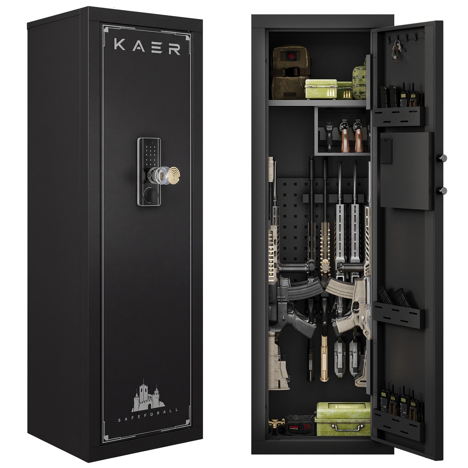 KAER 10-13 Gun Safe 1447 Fingerprint - KaerWorld