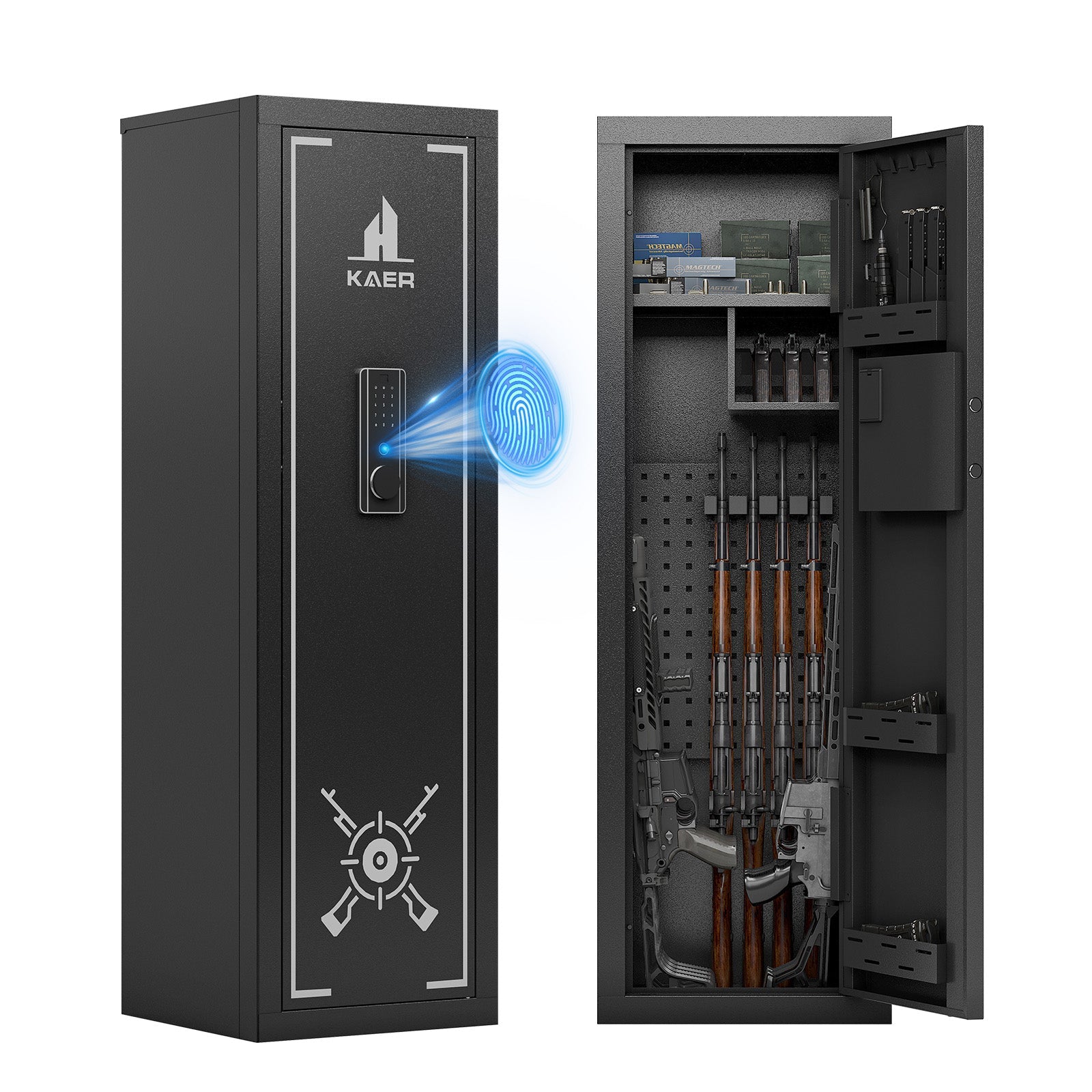 Kaer 10 - 13 Gun Safe 1447 Fingerprint - KaerWorld