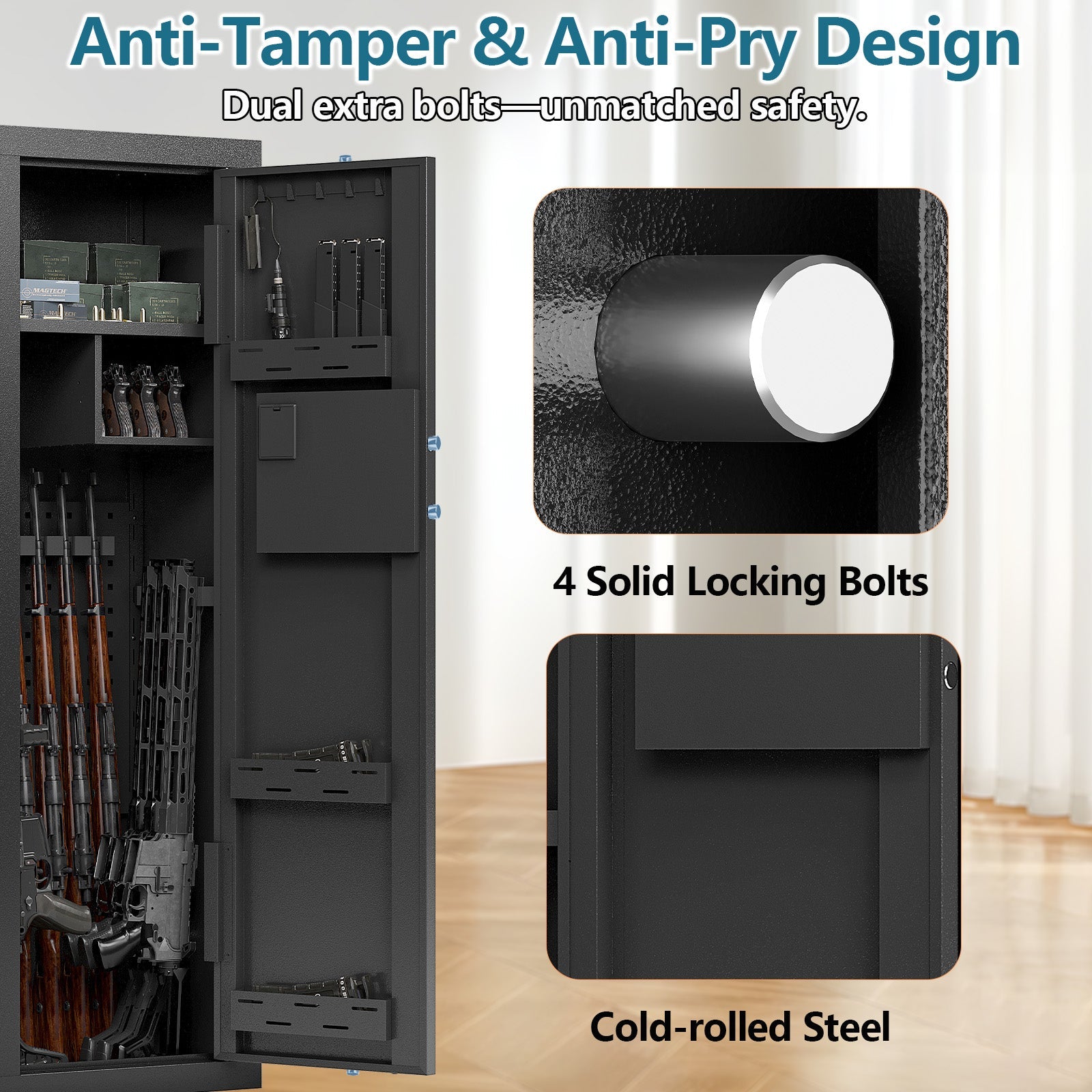 Kaer 10 - 13 Gun Safe 1447 Fingerprint - KaerWorld