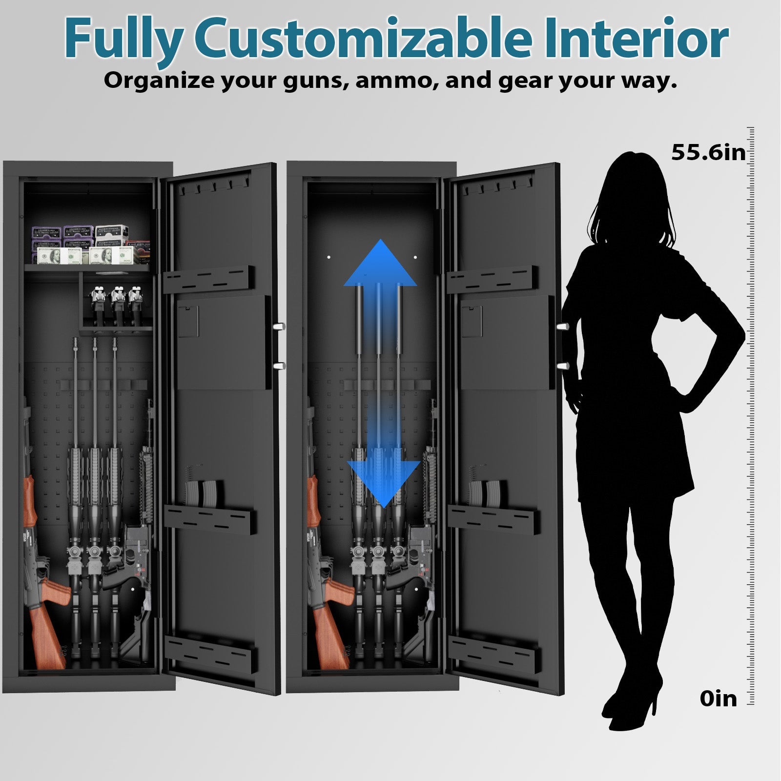 Kaer 10 - 13 Gun Safe 1447 Fingerprint - KaerWorld