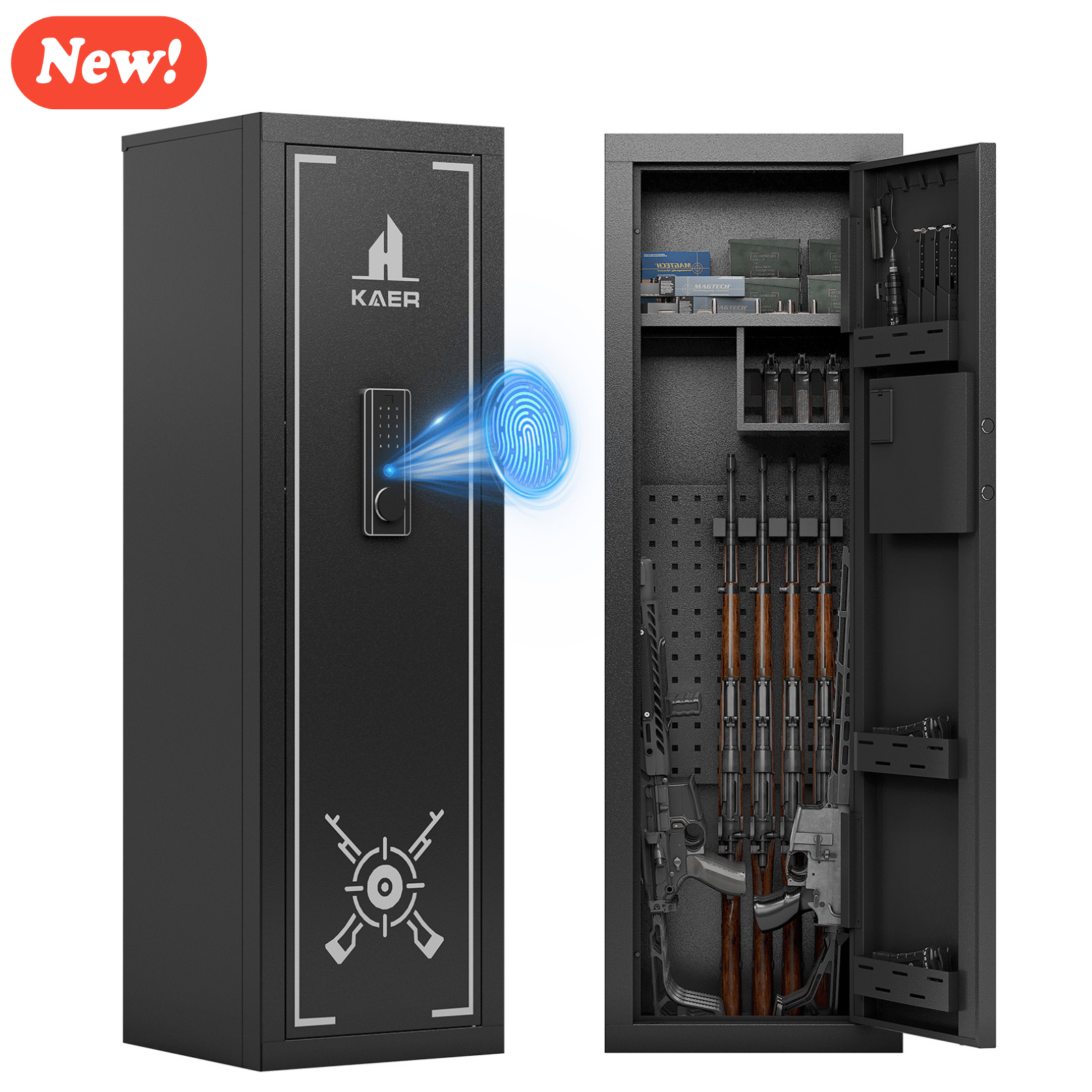 Kaer 10 - 13 Gun Safe 1447 Fingerprint - KaerWorld
