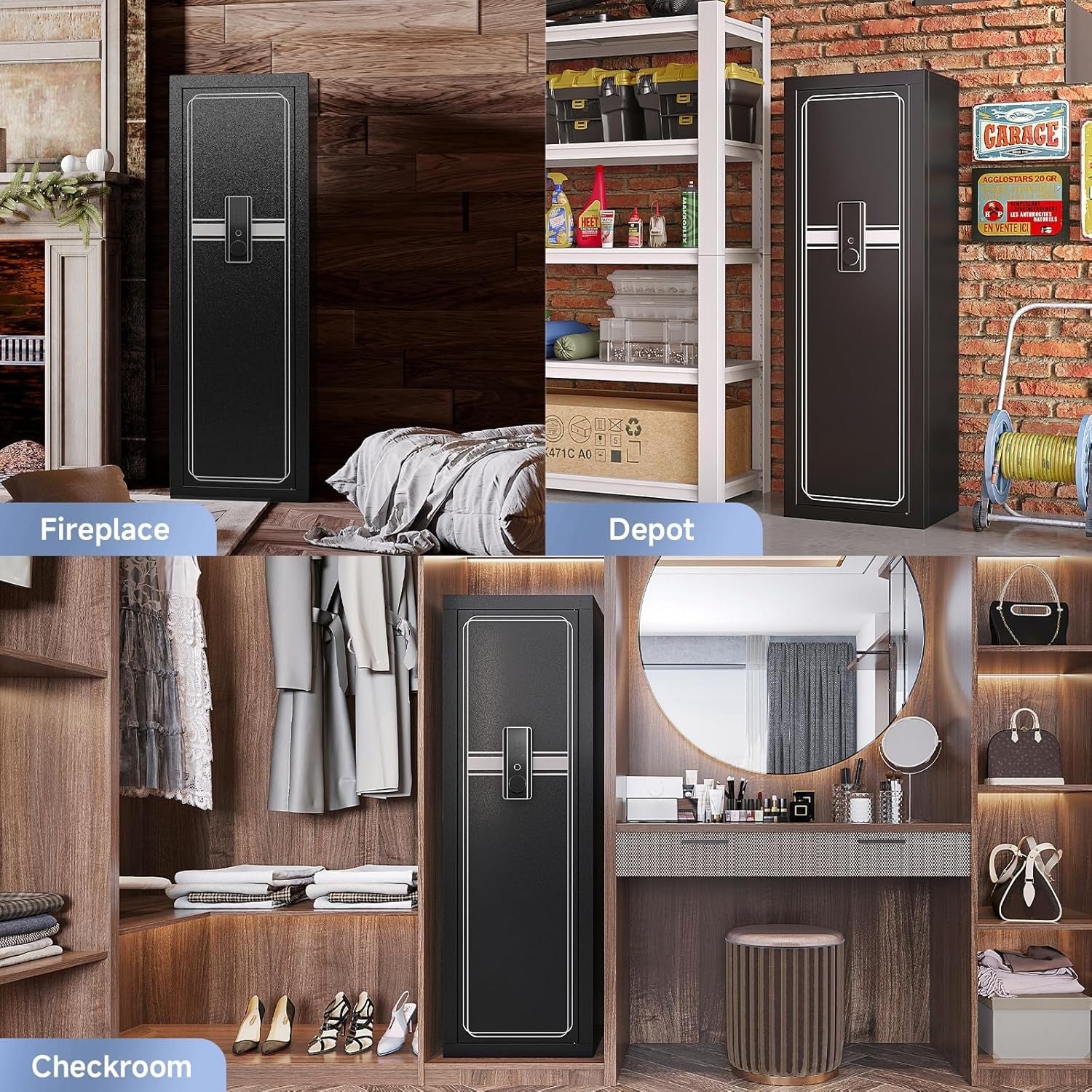 Kaer 10 - 13 Gun Safe 1447 Fingerprint - KaerWorld