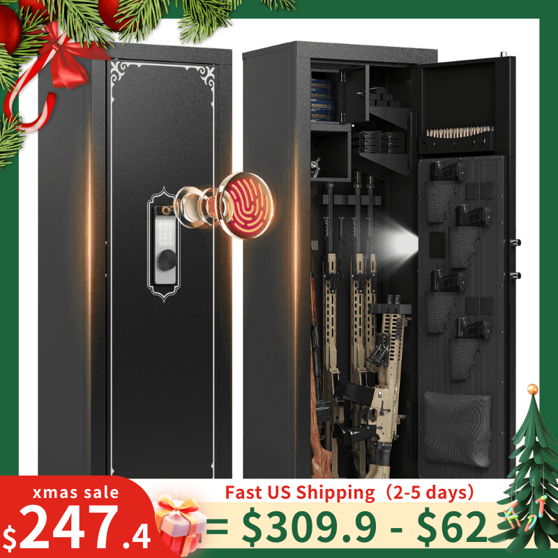 Kaer 10 - 14 Fingerprint Large Gun Safe and Cabinet 1500 - KaerWorld