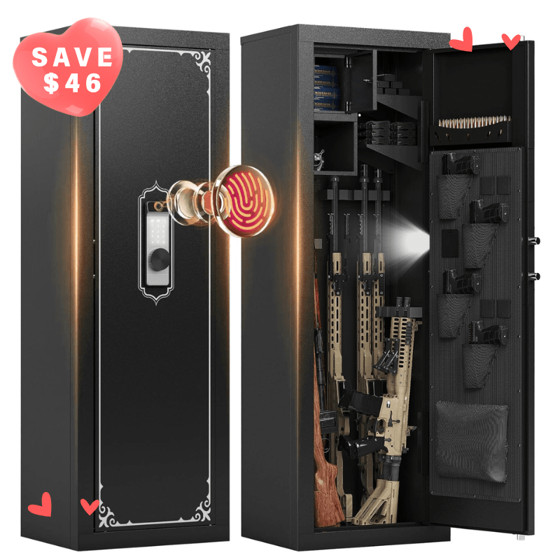Kaer 10 - 14 Fingerprint Large Gun Safe and Cabinet 1500 - KaerWorld