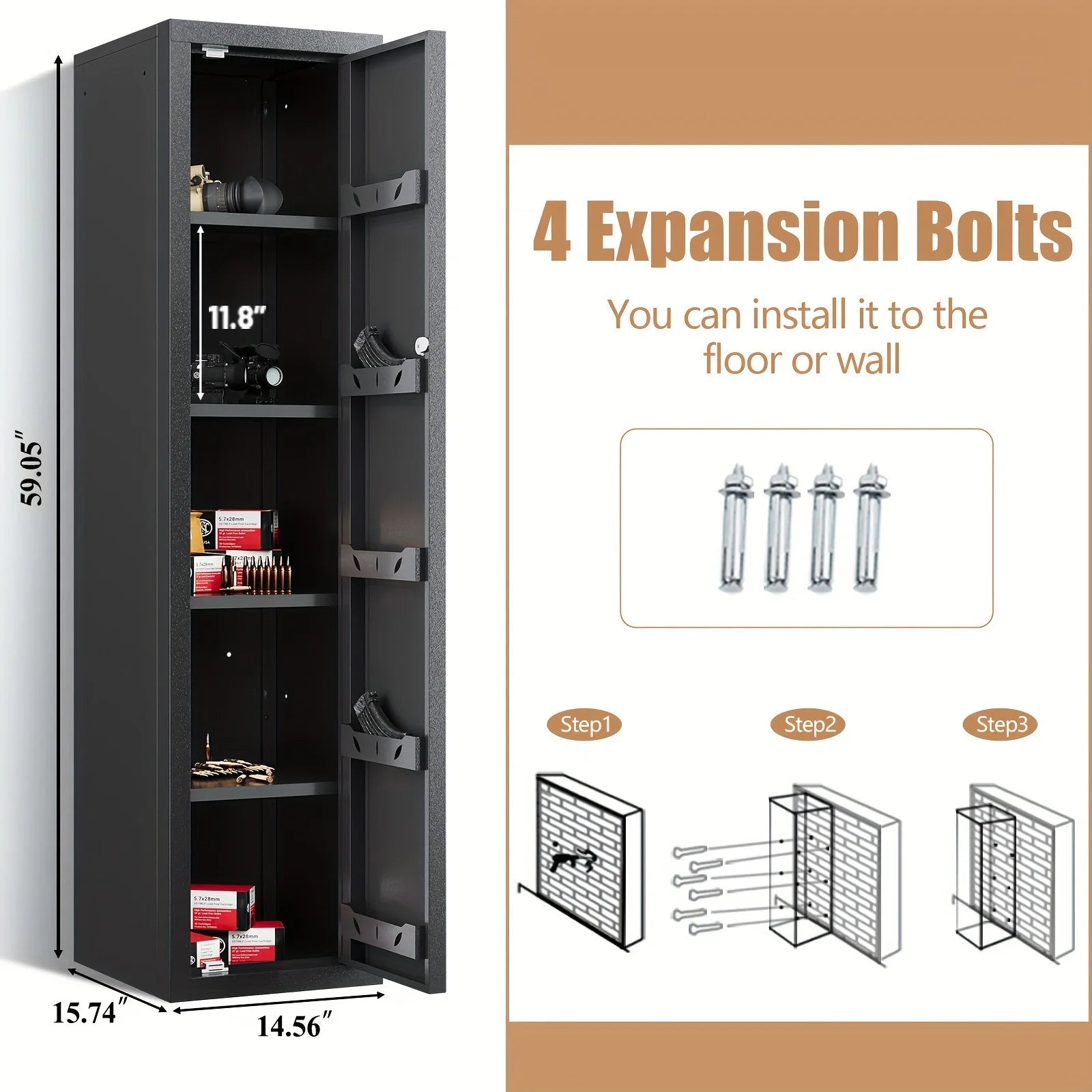 Kaer 15 - 20 DIY Gun Safe 1500A+1500B - KaerWorld