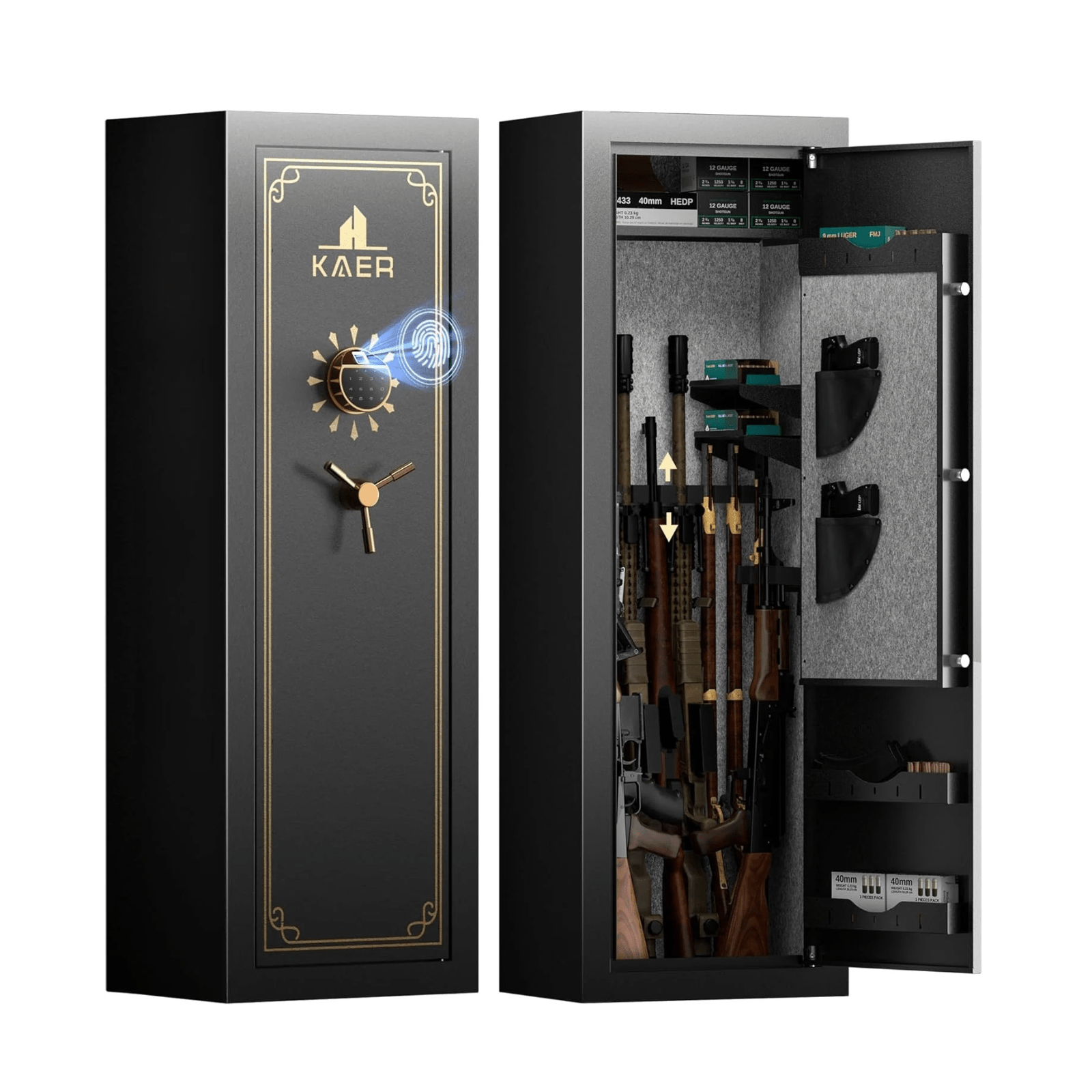 Kaer 15 - 20 Pre - Assembled Heavy Duty Gun Safe 1320/1450/1450XL - KaerWorld