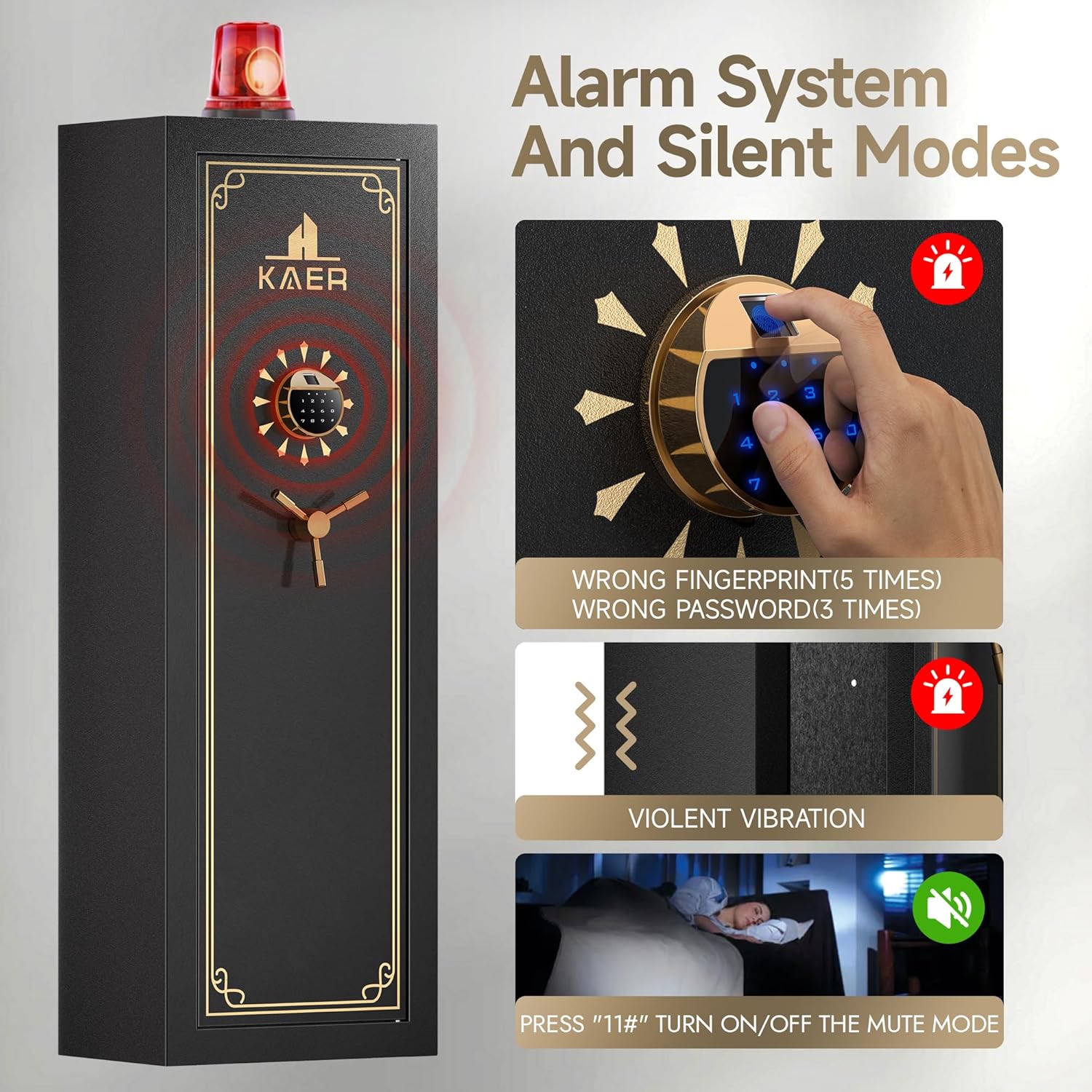 Kaer 15 - 20 Pre - Assembled Heavy Duty Gun Safe 1320/1450/1450XL - KaerWorld