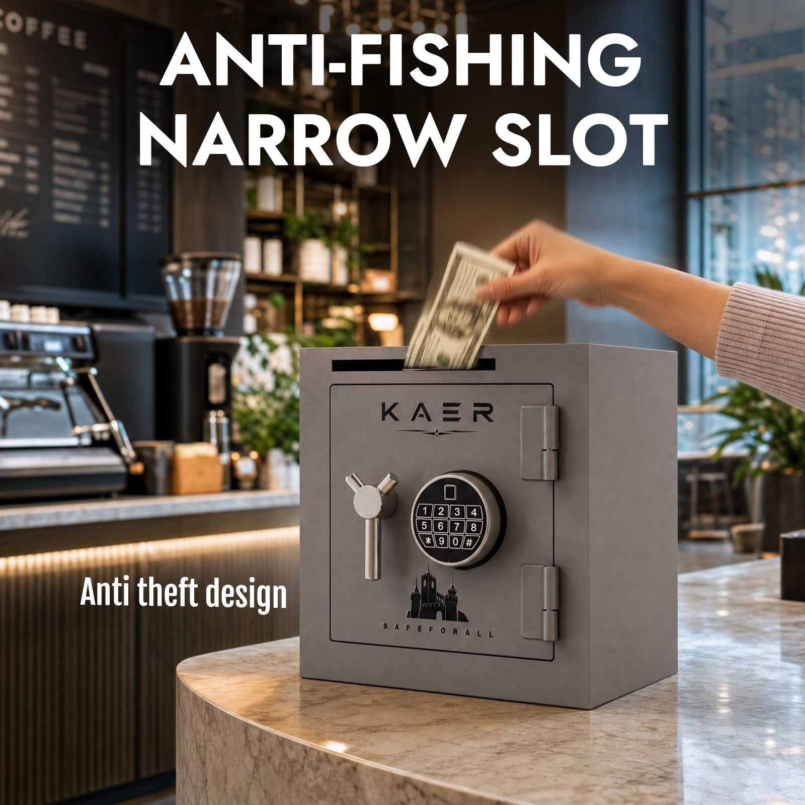 KAER 1.58 CuFt Drop Safe With Double Door - KaerWorld