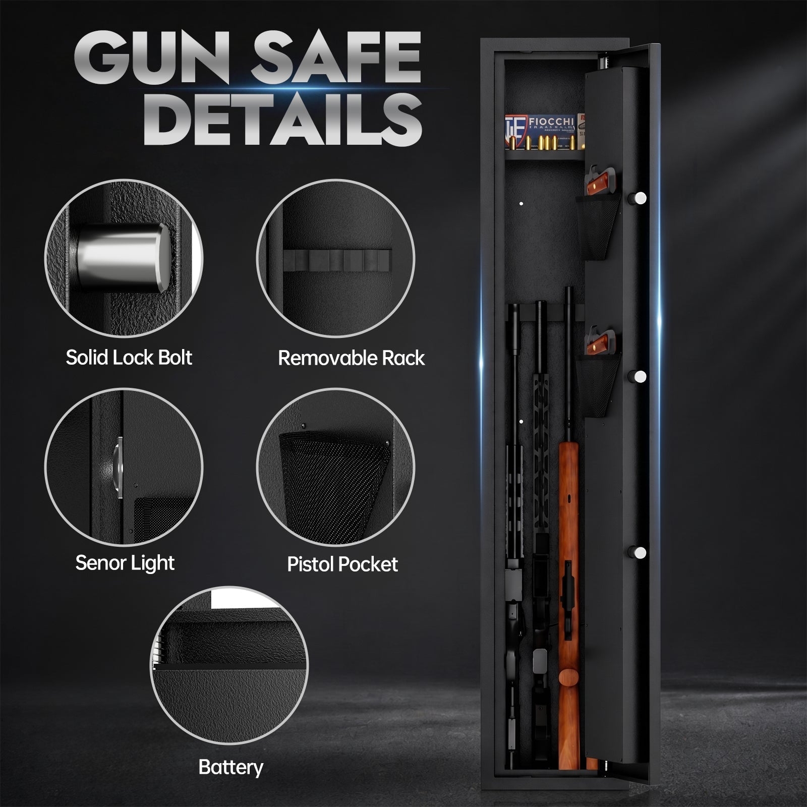 KAER 2 - 3 Pre - Assembled Gun Safe with Electronic Lock - KaerWorld