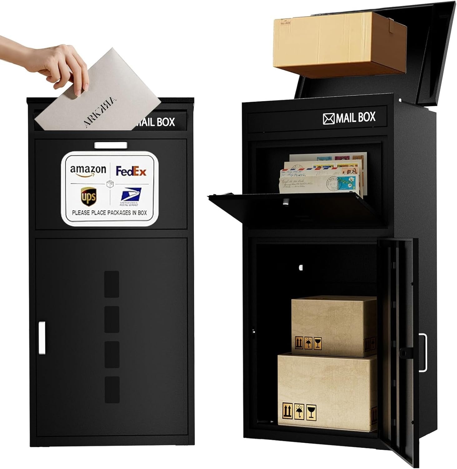 Kaer 2 - in - 1 Mail and Package Delivery Box 011 | Large - KaerWorld