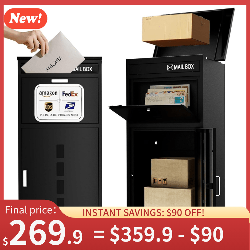 Kaer 2 - in - 1 Mail and Package Delivery Box 011 | Large - KaerWorld