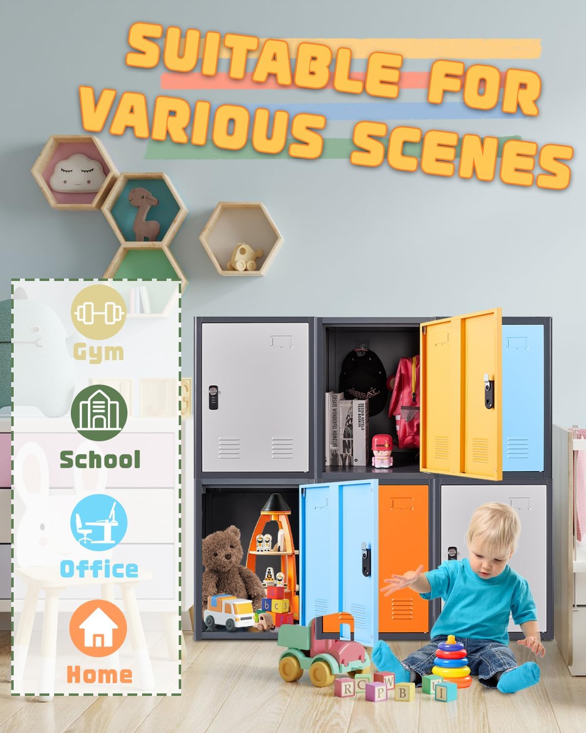 Kaer 20" High Metal Locker - KaerWorld